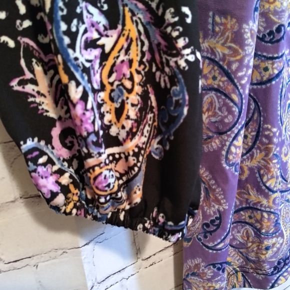 Style & Co - Paisley Design Top - 1X & 3X - Picture 5 of 8